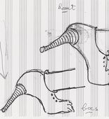 Untitled (Study for Untitled, plate 4 of 5, from the illustrated book, and plate 4 of 7, from the portfolio, Metamorfosis)