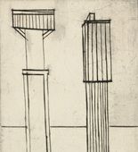 Plate 2 of 9, from the illustrated book, He Disappeared into Complete Silence