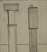 Plate 2 of 9, from the illustrated book, He Disappeared into Complete Silence